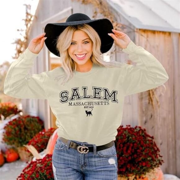 Oversized Crewneck Sweatshirt for Women - Picture 5 of 6